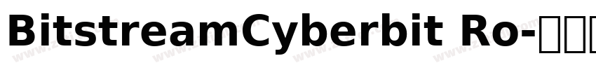 BitstreamCyberbit Ro字体转换